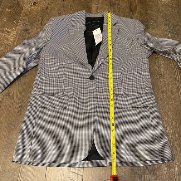 French Connection Women’s 6 Houndstooth Suit Set Black White Preppy Office NWT‎ - Picture 15 of 16